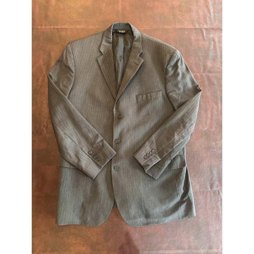Jos A Bank Signature Collection Blazer Charcoal Gray Herringbone 3 Button 42R